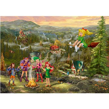 

Schmidt Puzzle Malá čarodějka Bibi: Slet malých čarodějnic 1000 dílků