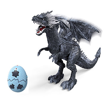 Wiky RC Ledový drak dýmící s efekty RC na dálkové ovládání 56 cm