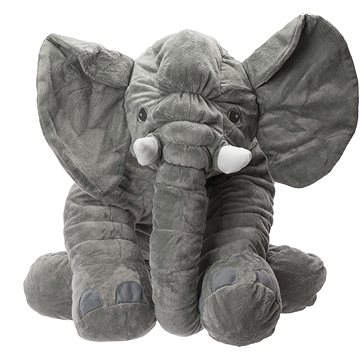 

IKONKA Plyšový maskot slon šedý velký 60cm