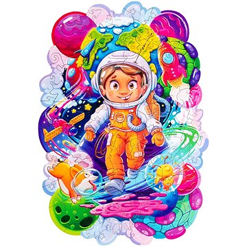 

Woodlika - Dřevěné puzzle české výroby: Vesmírný dobrodruh