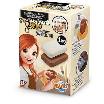 

BUKI France Náhradní HLÍNA pro hrnčířský kruh - 1kg