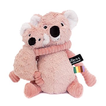 

Les Déglingos Plyšová koala, máma s miminkem, růžová
