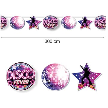 

GUIRCA Girlanda disco fever - horečka - 80. léta - 300 cm