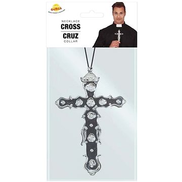 

Kříž na krk stříbrný - kněz - 15 cm