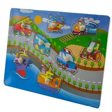 

Tulimi Dřevěné zábavné puzzle vkládací - Ulice