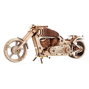 

Ugears 3D dřevěné mechanické puzzle VM-02 Motorka (chopper)