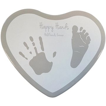 

Happy Hands 2D Heart silver / white