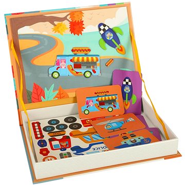 

MG Magnetic Book magnetické puzzle, dopravní prostředky