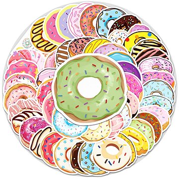 

ANNAM Samolepky Donut 50 ks - odlišné samolepky