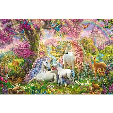

SCHMIDT Puzzle Květiny a jednorožci 150 dílků