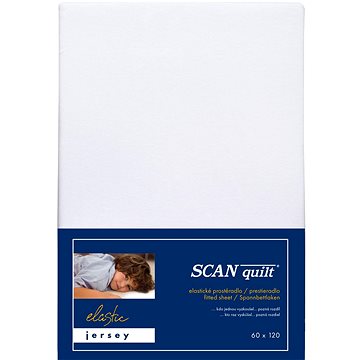 

SCANquilt prostěradlo do postýlky JERSEY ELASTIC LYCRA bílá 60 × 120 cm
