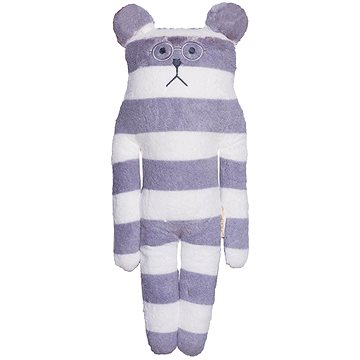 

SCANquilt plyšák FRIEND - CRAFTHOLIC Sloth S pruhy bílošedý
