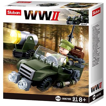 

Sluban WWII M38-B0678B 4into1 Hlídkový Jeep