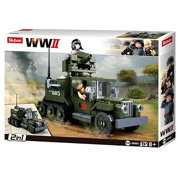

Sluban WWII M38-B0685 Sovětský polopásový vůz 2v1 - Half-Track