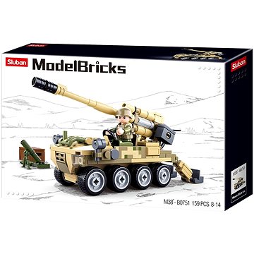 

Sluban Army Model Bricks M38-B0751 Mobilní kanón 8 × 8 z pozemním minometem