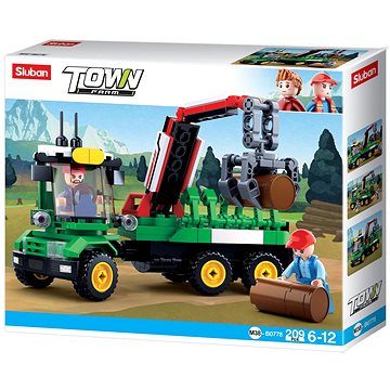

Sluban Town Farma M38-B0778 Traktor z přívěsem na klády