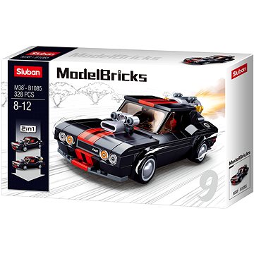 

Sluban Model Bricks M38-B1085 Černý pouliční vůz 2v1