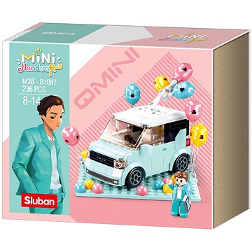 

Sluban Mini Handcraft M38-B1087 MiniQ modrý vůz