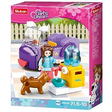 

Sluban Girls Dream M38-B0970F Autíčko z krmítkem pro pejsky
