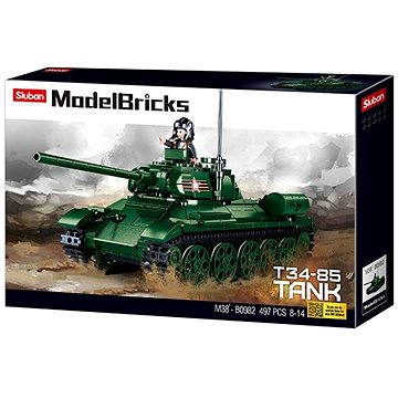 

Sluban Model Bricks M38-B0982 Tank T34-85