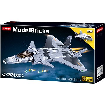 

Sluban Model Bricks M38-B0931 Stíhací letoun J-20 Mighty Dragon 2v1