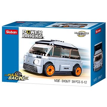 

Sluban Power Bricks M38-B1067F Natahovací elektrický vůz modrý