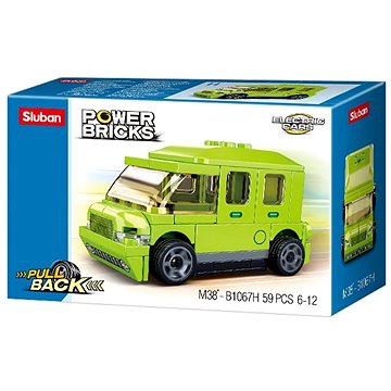

Sluban Power Bricks M38-B1067H Natahovací elektrický vůz zelený