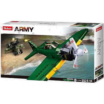 

Sluban WWII M38-B1108 A6M Zero Japonský stíhací letoun