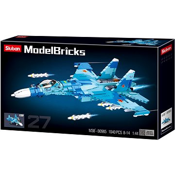 

Sluban Model Bricks M38-B0985 Stíhací letoun Su-27 2v1
