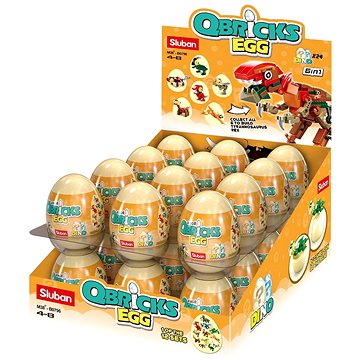 

Sluban Qbricks Egg M38-B0796 vajíčka Dinosauři 6v1