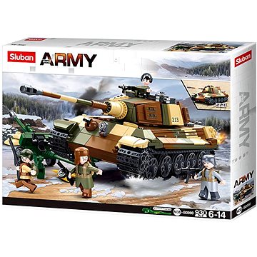 

Sluban WWII M38-B0980 Německý těžký tank Panzer VI. nebo Tiger II 2 v 1