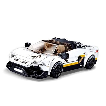 

Sluban - Model Bricks M38-B0957 Bílý italský sporťák