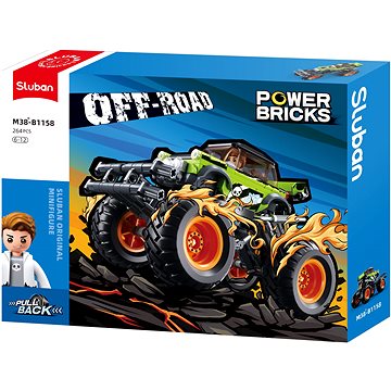 

Sluban Power Bricks M38-B1158 Natahovací Zelený Off-Road BKI
