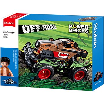 

Sluban Power Bricks M38-B1160 Natahovací Oranžovo-černý závodní Off-road