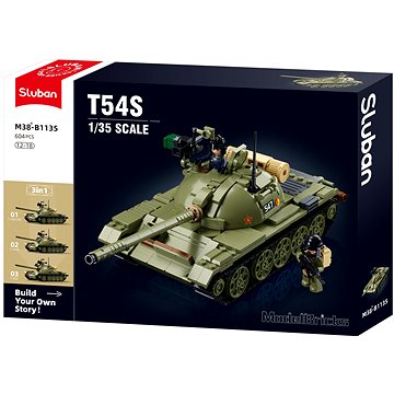 

Sluban Army Model Bricks M38-B1135 Střední Tank T54S 3v1