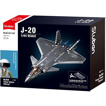 

Sluban Army Model Bricks M38-B1187 Neviditelný letoun J-20 s kovovým povlakem