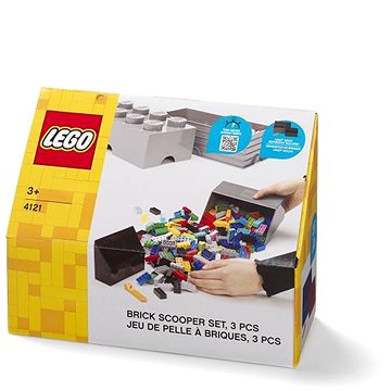 

LEGO naběrač na kostičky šedá/černá 2 ks