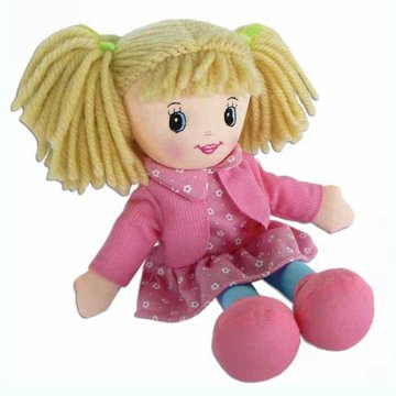 

SPARKYS Látková panenka 30 cm zeleno/růžová