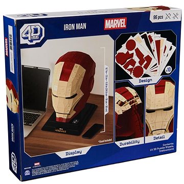 

4D Build Puzzle Marvel Iron Man helma 3D