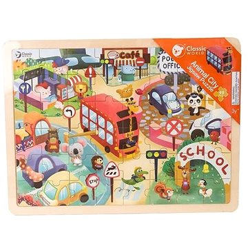 

Classic World Puzzle město zvířat 49 dílků