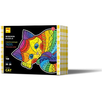 

Kids Do Dřevěné puzzle Kočka 100 ks