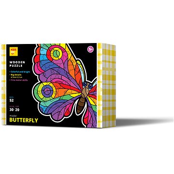 

Kids Do Dřevěné puzzle Motýl 52 ks
