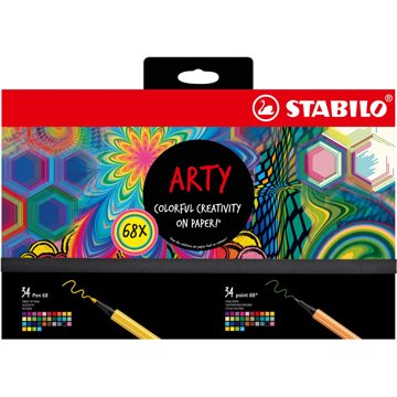

STABILO ARTY - 68 ks - jemné linery a prémiové vláknové fixy