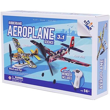 

PLAYSTEM 3 in 1 Rubberband Airplane Set