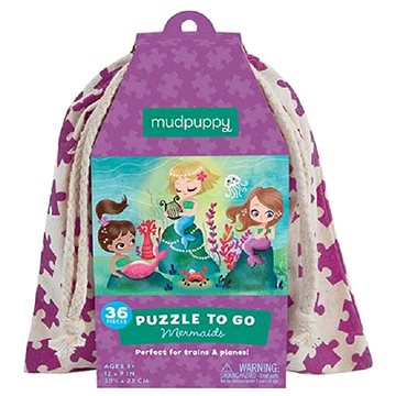 

Mudpuppy Puzzle na cesty - Mořské panny 36 dílků