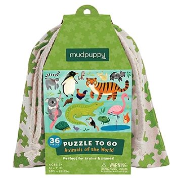 

Mudpuppy Puzzle na cesty - Zvířata světa 36 dílků