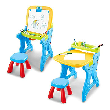 

Emporio Dětský stůl 2v1, multifunkční, modrý
