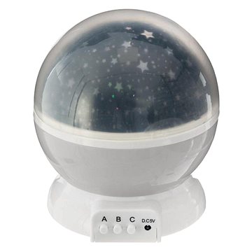 Atmosphera for kids Rotující dětské noční světlo s projektorem