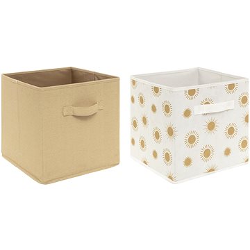 

Atmosphera for Kids Úložné boxy na hračky Slunce, okrové 2 ks