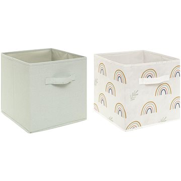 

Atmosphera for Kids Úložné boxy na hračky Duha, zelené 2 ks